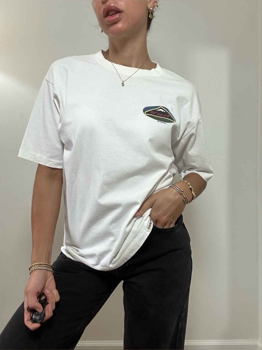 Vintage Single Stitch 90’s Crazy Shirts Vail Graphic Tee Short Sleeve Size M